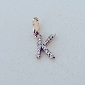 Mejuri Diamond Letter Charm